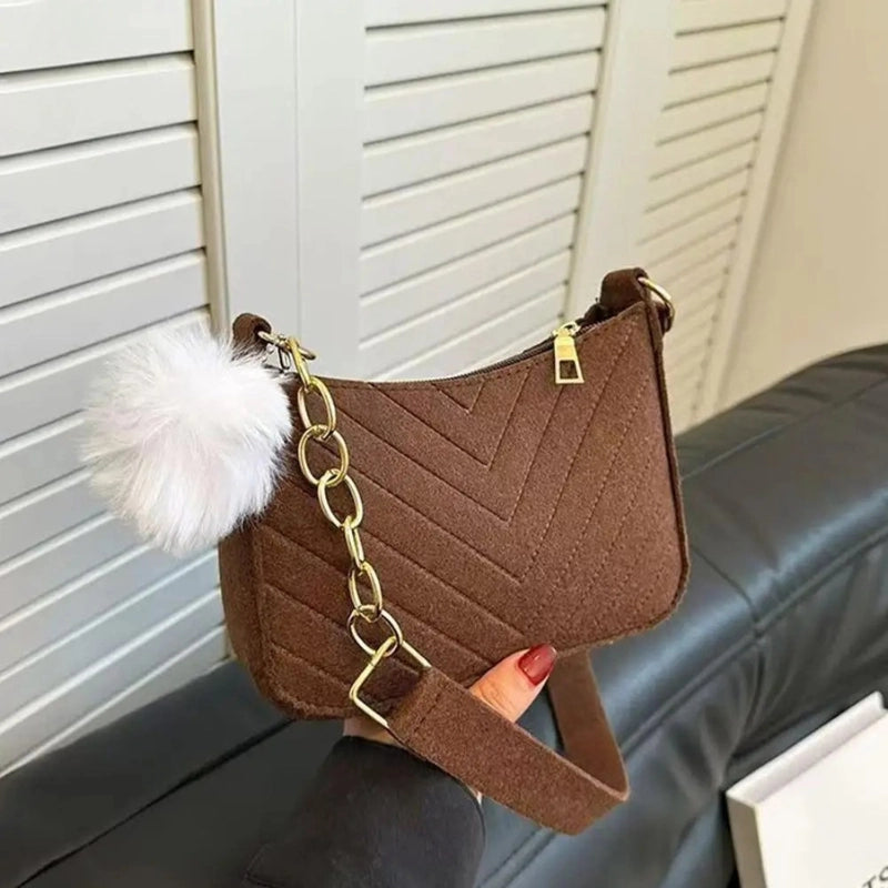 Mini Felt Saddle Bag