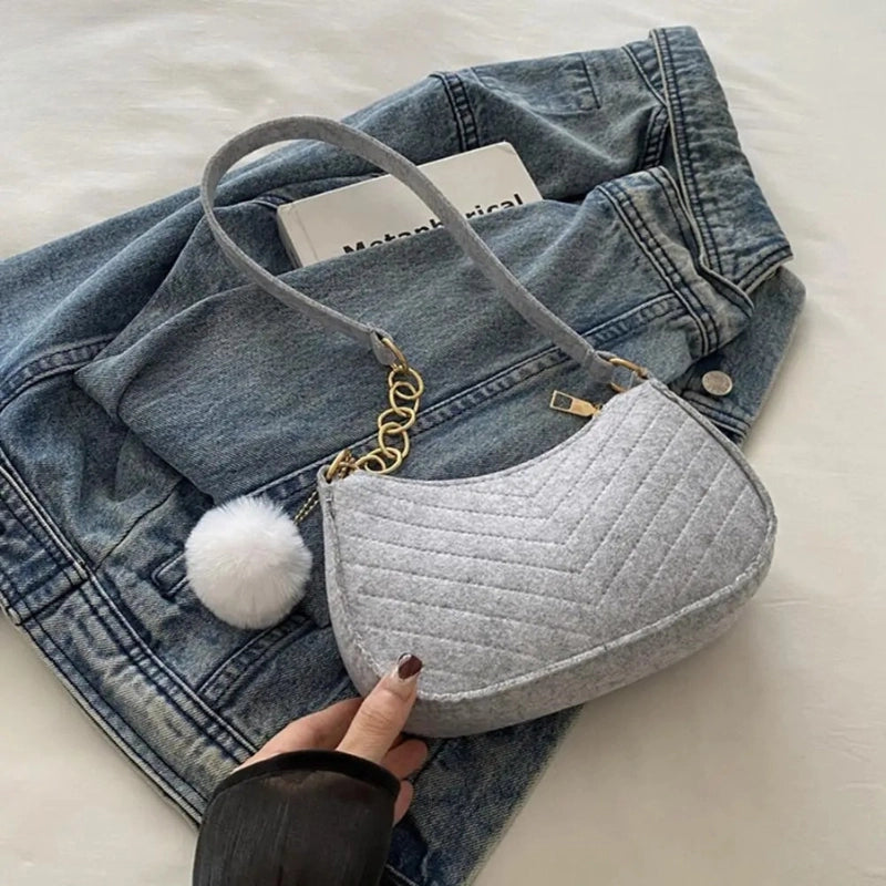 Mini Felt Saddle Bag