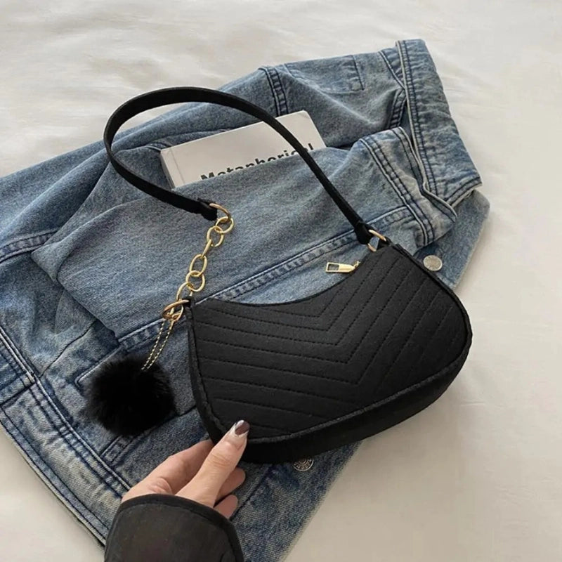 Mini Felt Saddle Bag