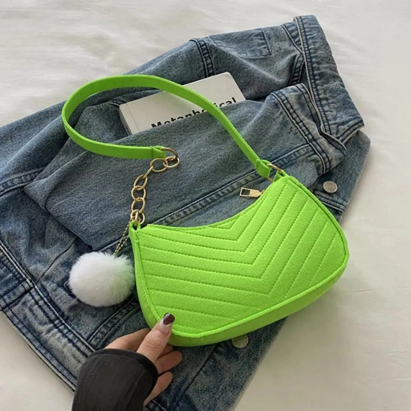 Mini Felt Saddle Bag