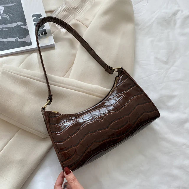 Croc Embossed Underarm Bag
