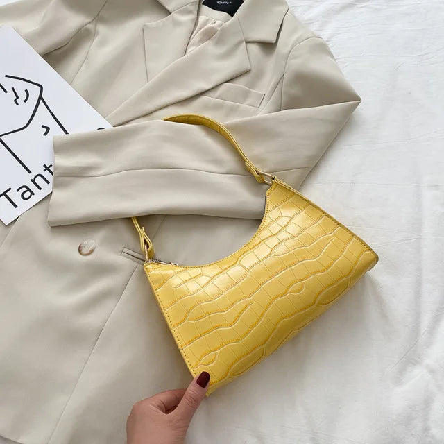 Croc Embossed Underarm Bag