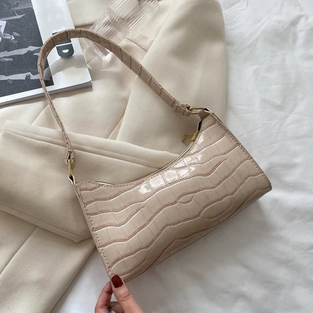 Croc Embossed Underarm Bag