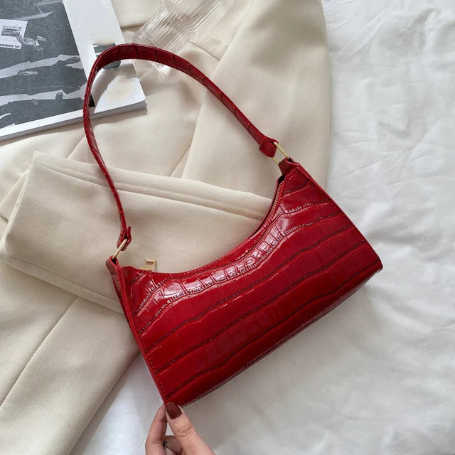 Croc Embossed Underarm Bag