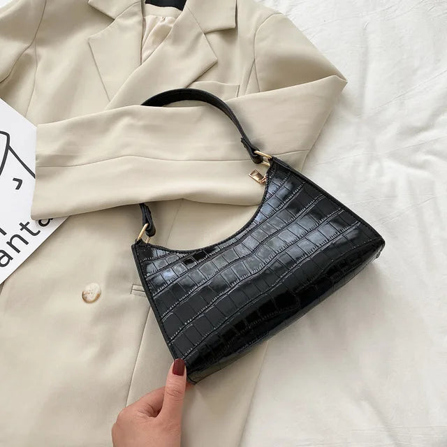 Croc Embossed Underarm Bag