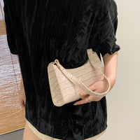 Croc Embossed Underarm Bag