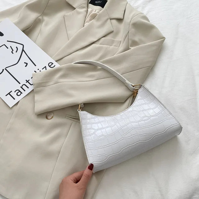 Croc Embossed Underarm Bag