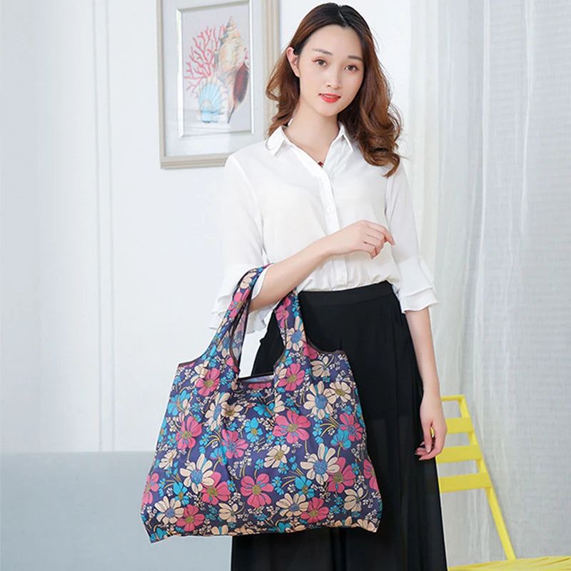 Foldable Reusable Travel Tote
