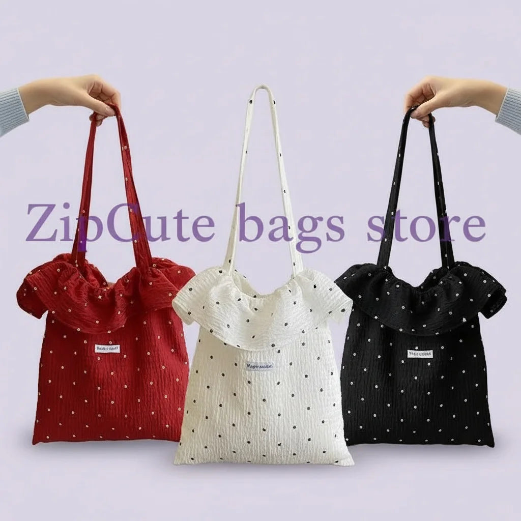 Chiffon Mesh Layered Tote Bag