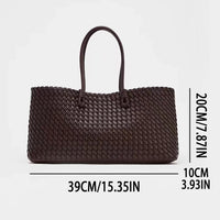 Oversized Woven Tote Bag