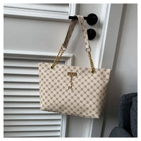 Printed Large Shopper Tote Bag