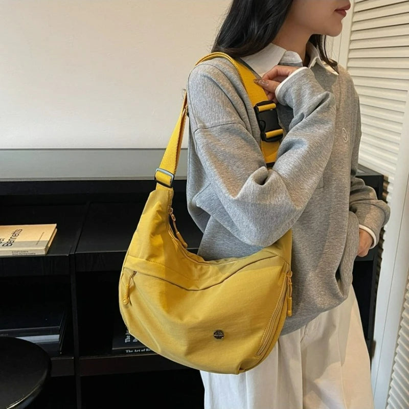 Korean Style Textured Hobo Bag