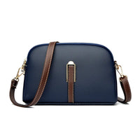 Cowhide Leather Flap Crossbody Bag