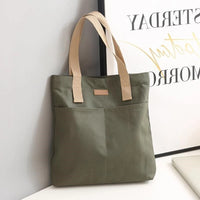 Stitched Canvas Commuter Tote