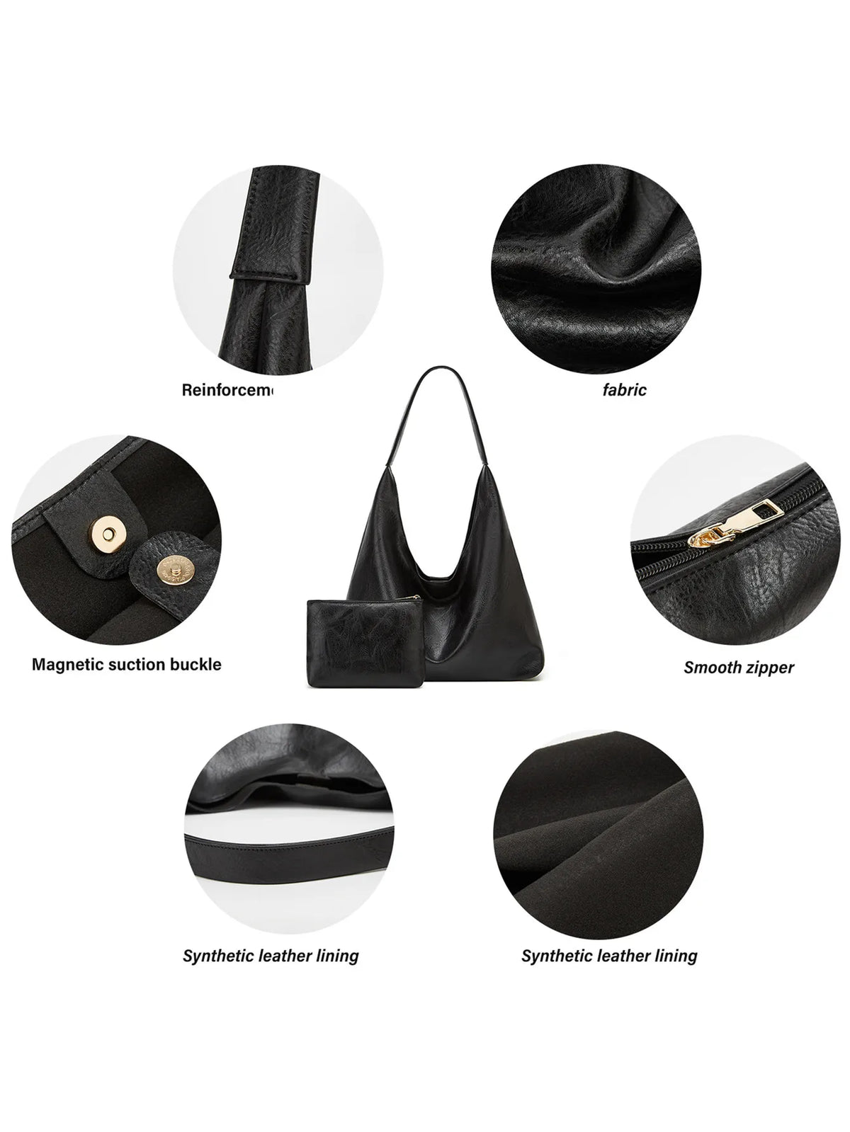 Minimalist Retro Shoulder Tote