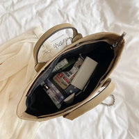 Chain Strap Shoulder Tote Bag