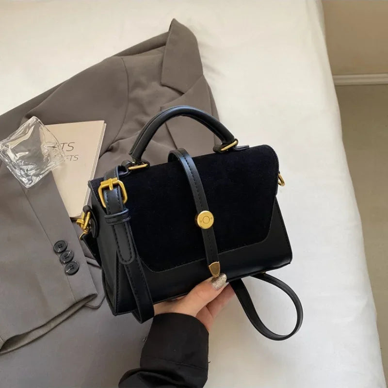 Gold Hardware Flap Hobo Bag