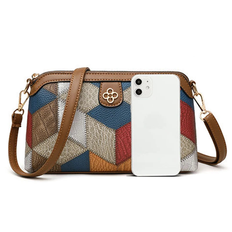Ethnic Color Block Sling Bag
