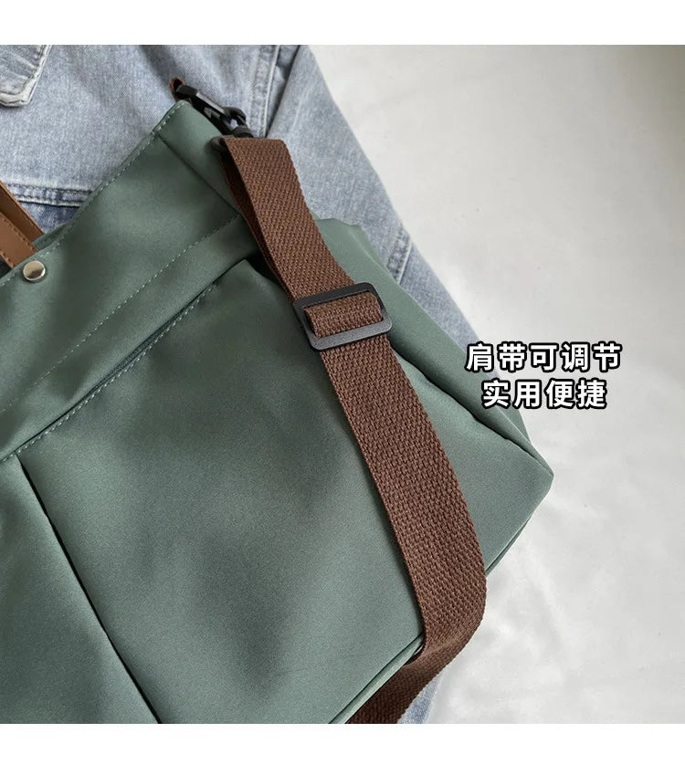 Elegant Nylon Commuter Bag