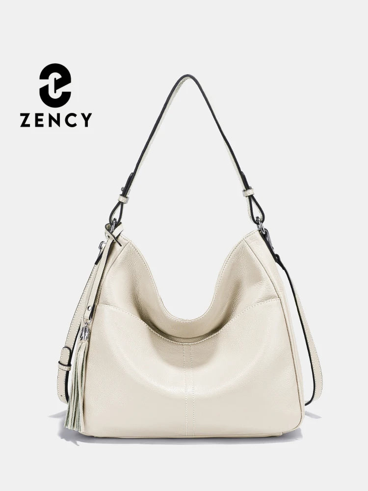Elegant Tassel Soft Leather Hobo
