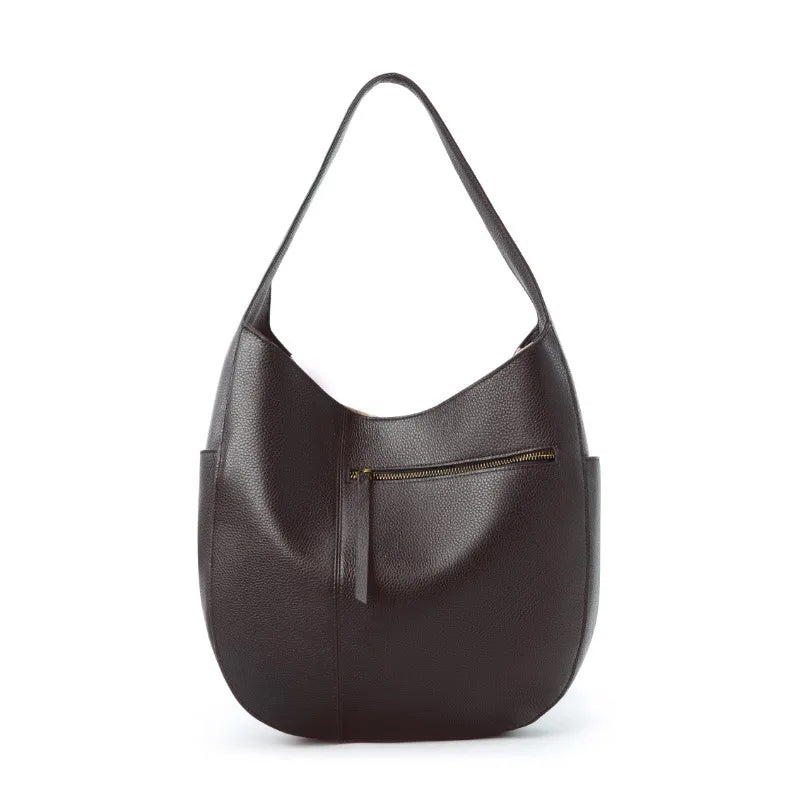European Style Leather Hobo Tote