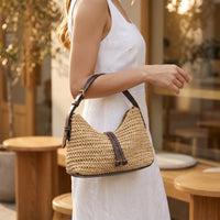 Woven Straw Summer Hobo Bag