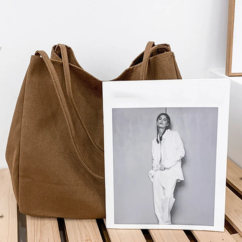 Eco Canvas Grocery Tote Bag
