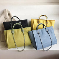 Chain Strap Shoulder Tote Bag