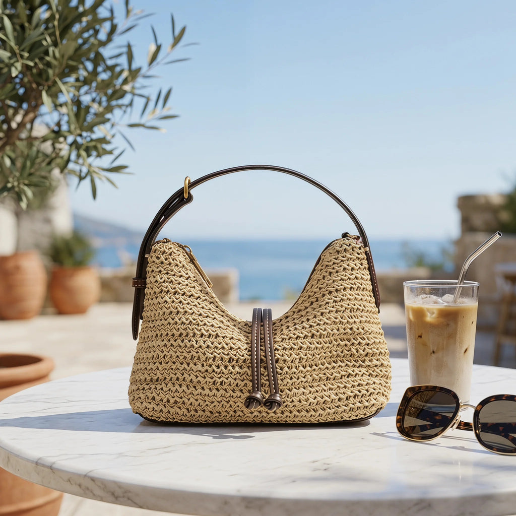 Woven Straw Summer Hobo Bag