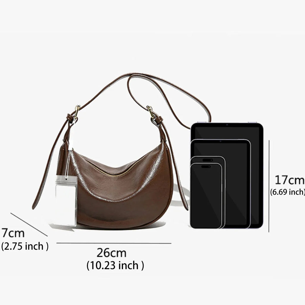Vintage Croissant Shoulder Bag