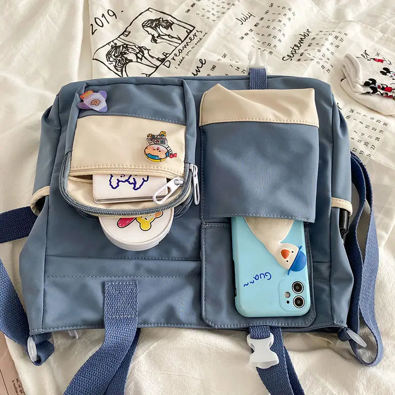 Waterproof Canvas Shoulder Tote