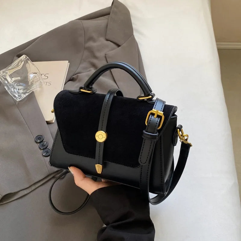 Gold Hardware Flap Hobo Bag