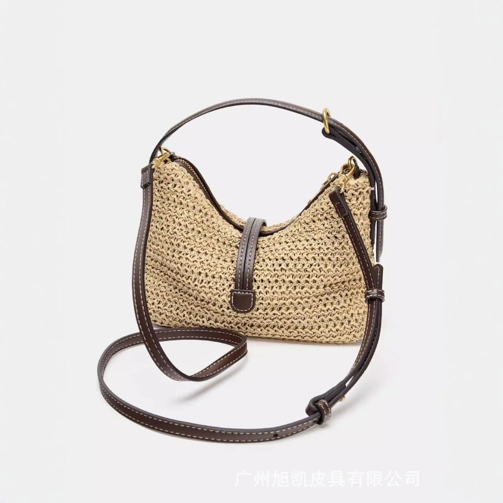 Woven Straw Summer Hobo Bag