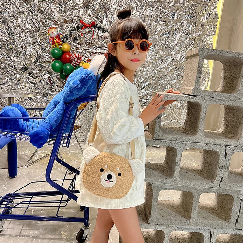 Kawaii Plush Phone Crossbody Bag