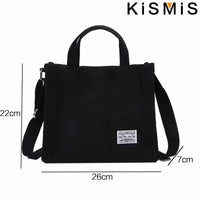 Corduroy Square Crossbody Bag