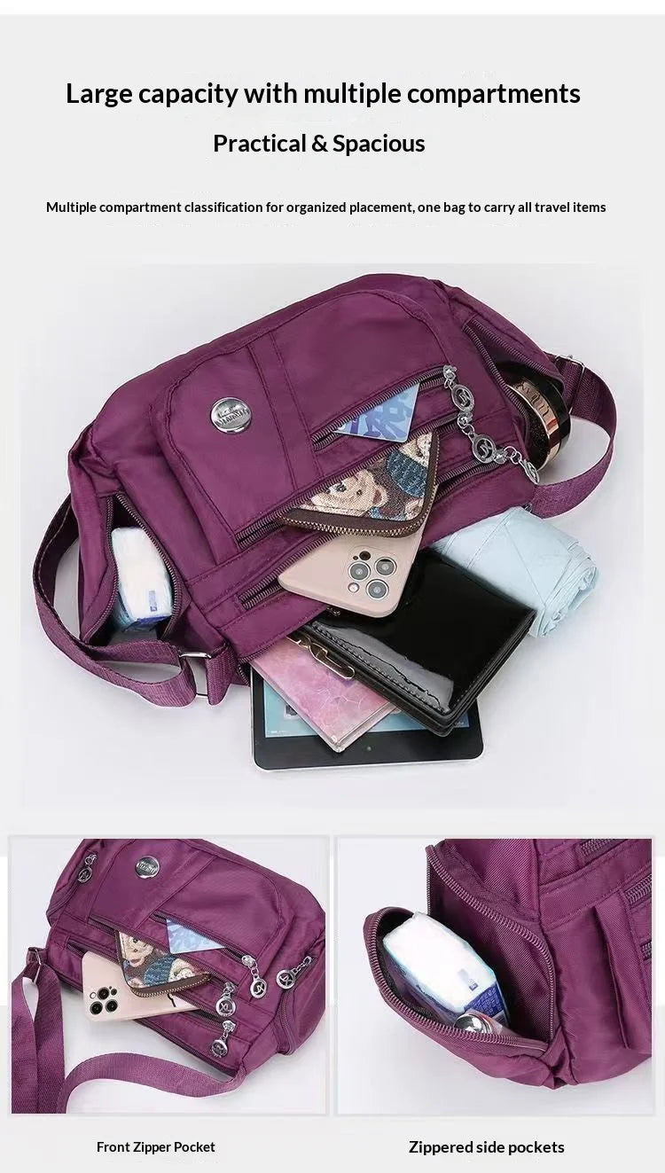 Waterproof Oxford Crossbody Bag
