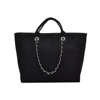 Chain Strap Shoulder Tote Bag