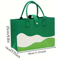 Striped Canvas Shopper Tote