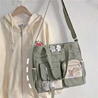 Waterproof Canvas Shoulder Tote