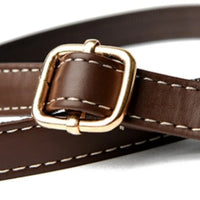 Cowhide Leather Flap Crossbody Bag