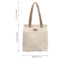 Stitched Canvas Commuter Tote