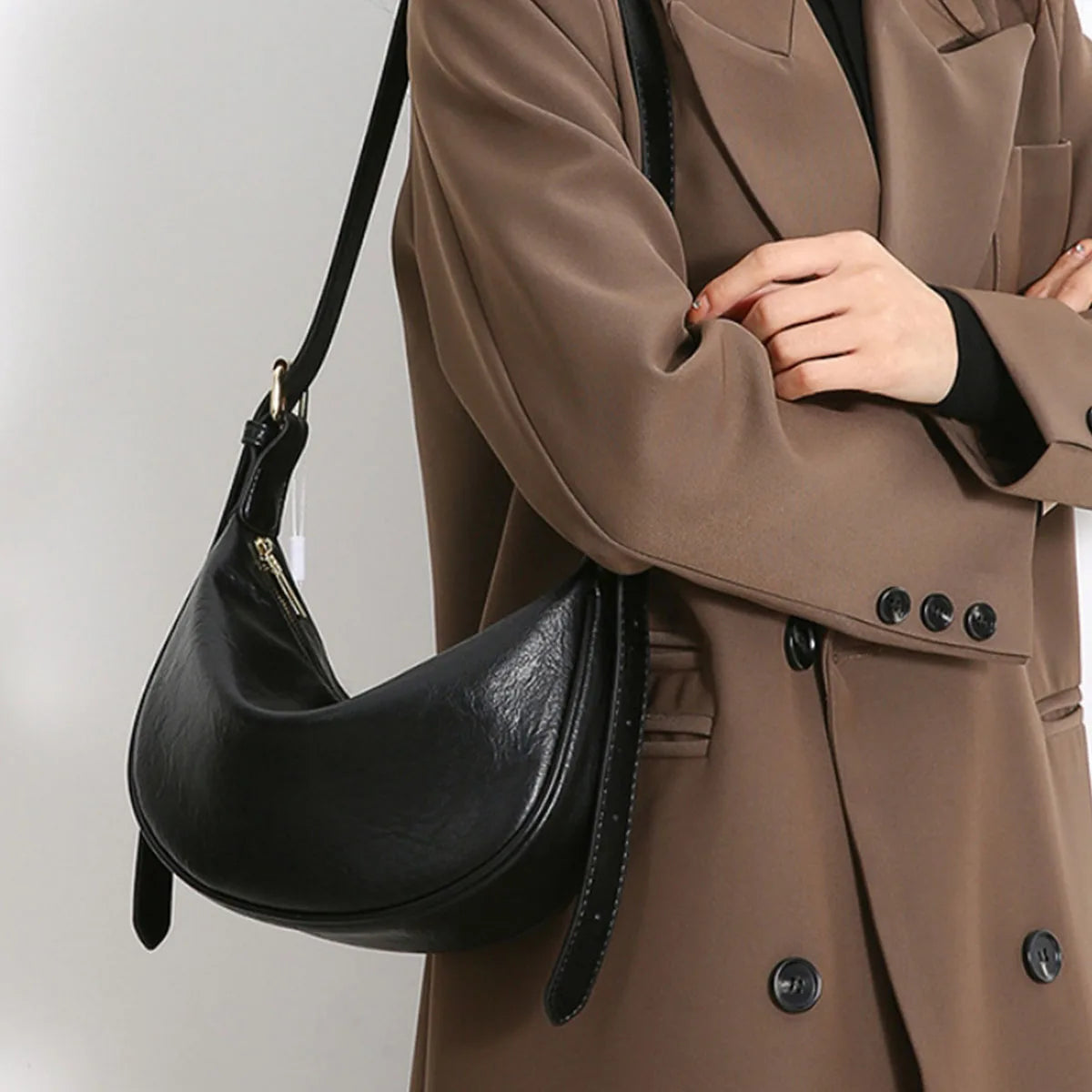 Vintage Croissant Shoulder Bag