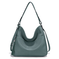 Elegant Tassel Soft Leather Hobo
