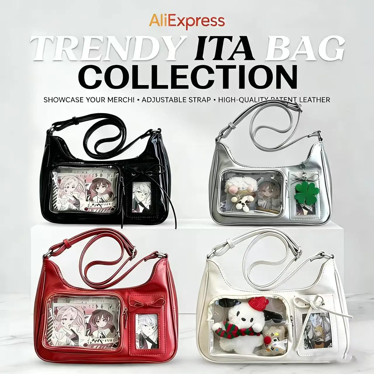 Y2K Clear Ita Crossbody Bag