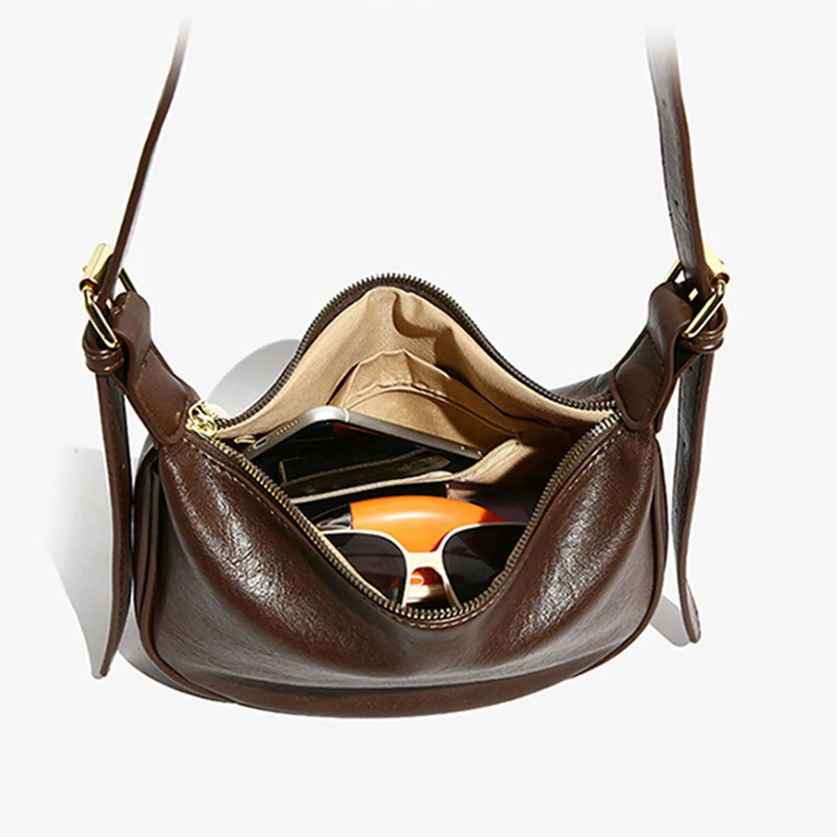 Vintage Croissant Shoulder Bag