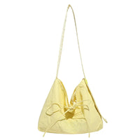 Plaid Nylon Hobo Tote