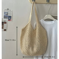 Open Top Woven Beach Bag