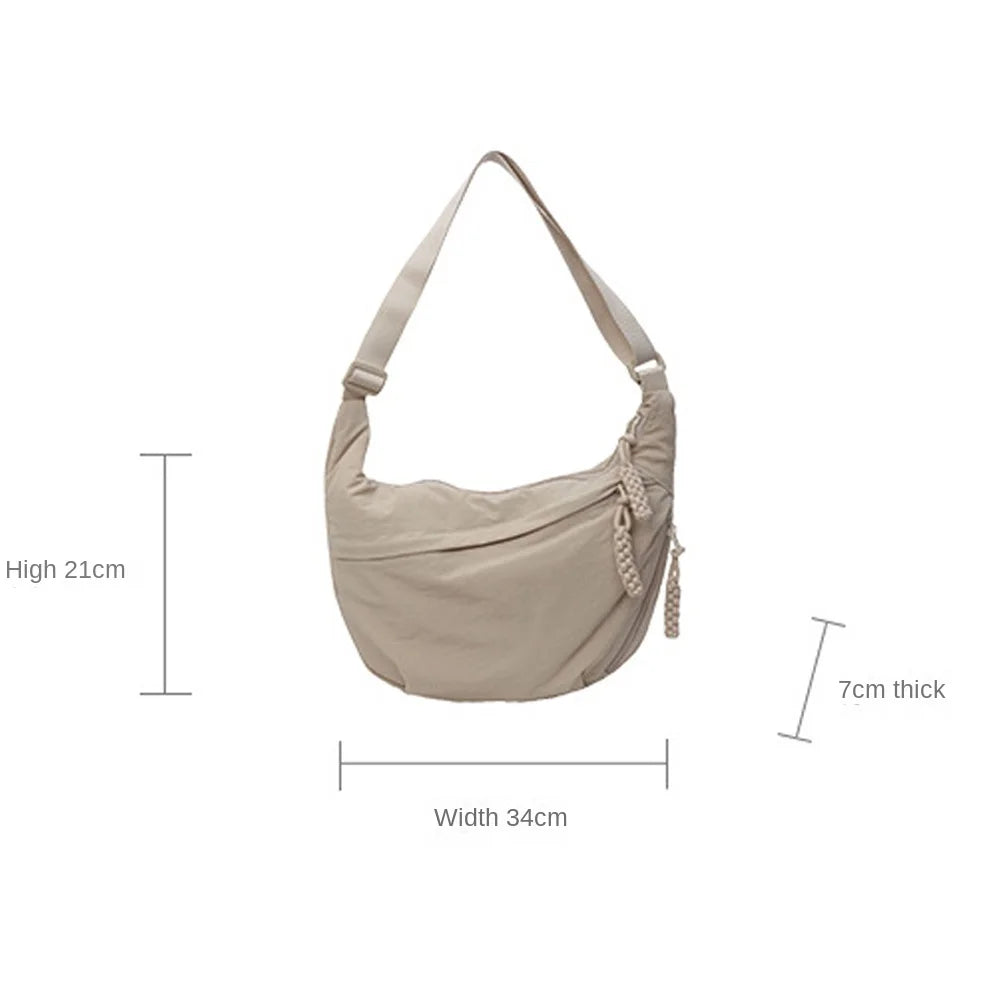 Canvas Dumpling Hobo Bag