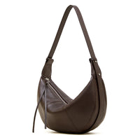 Half Moon Leather Hobo Bag