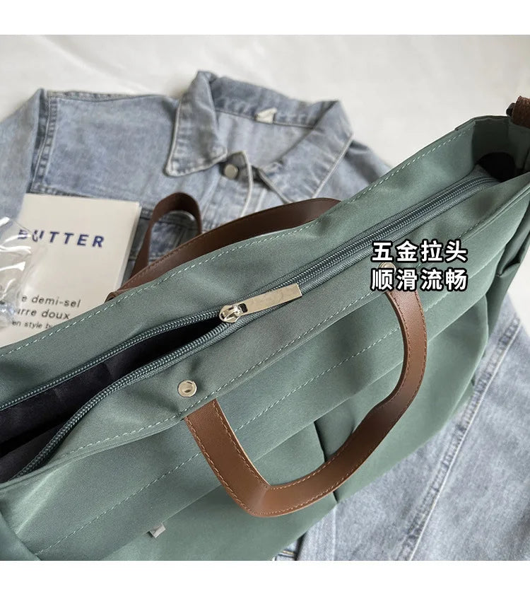 Elegant Nylon Commuter Bag